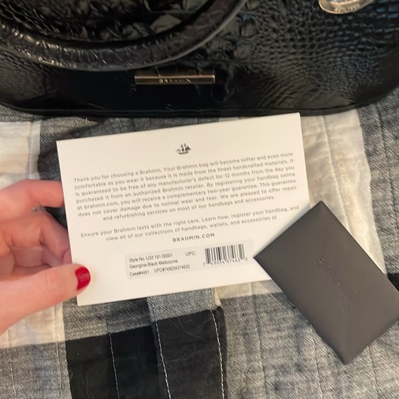 NWOT Brahmin Georgina Black Melbourne - Picture 7 of 7